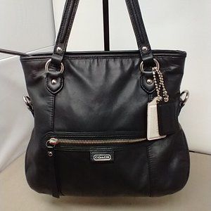 COACH DAISY MIA BLACK LEATHER SATCHEL